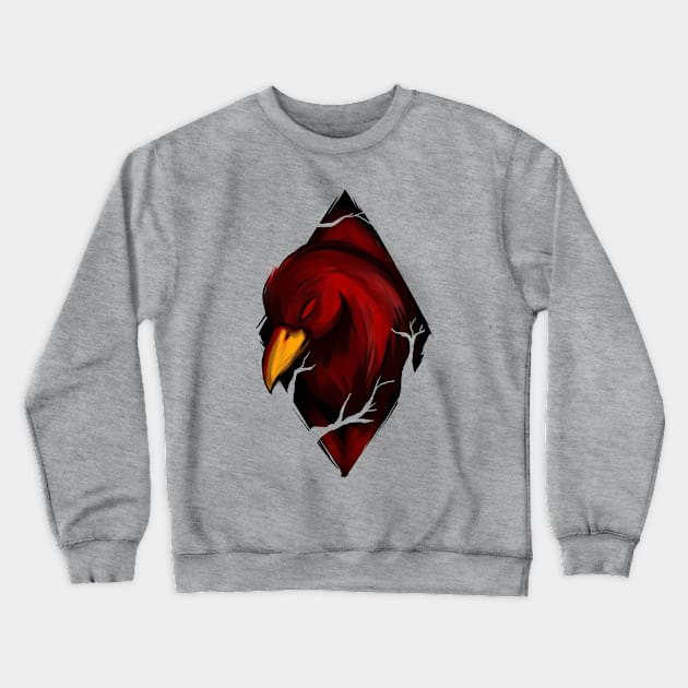 Raven Crewneck Sweatshirt by aleksandrkraim